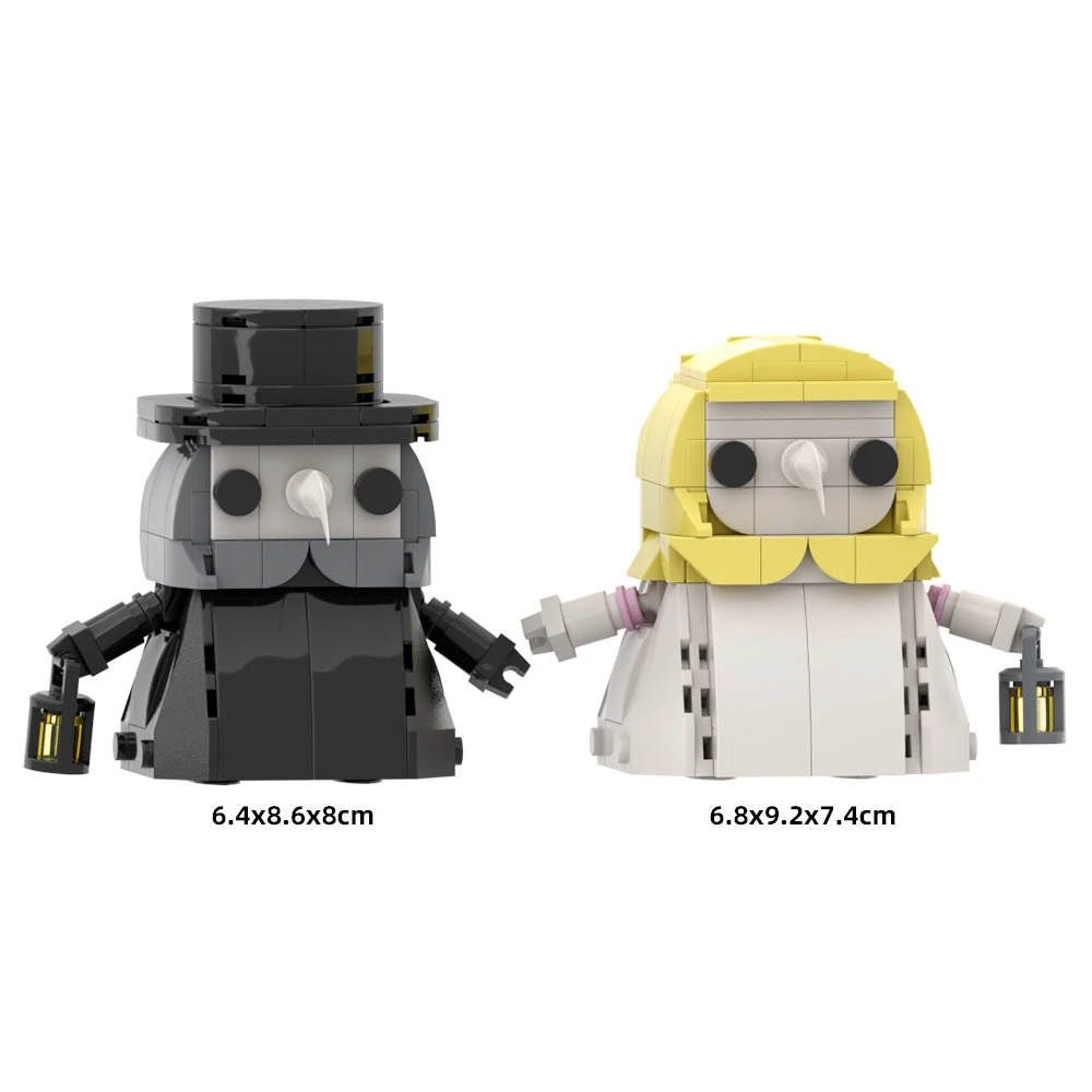 MOC Plagueeds Doctor Model Bouwstenen Beroemde Game Karakter Brickheadz Zwarte Jas Bakstenen Speelgoed KINDEREN Gift