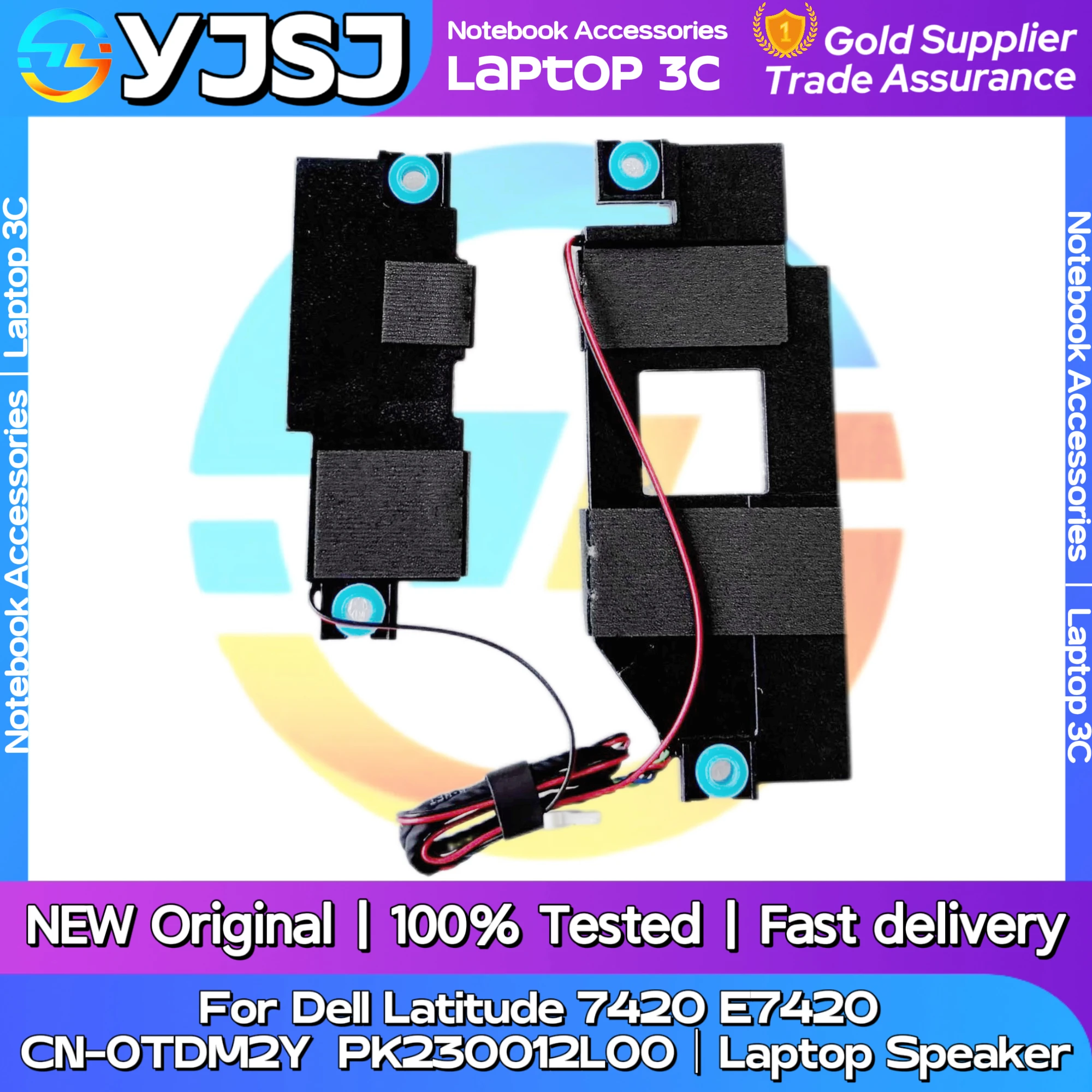 NEW GENUINE Original Laptop Speaker DELL Latitude 7420  E7420  built-in speaker horn audio  CN-0TDM2Y PK230012L00 view 4