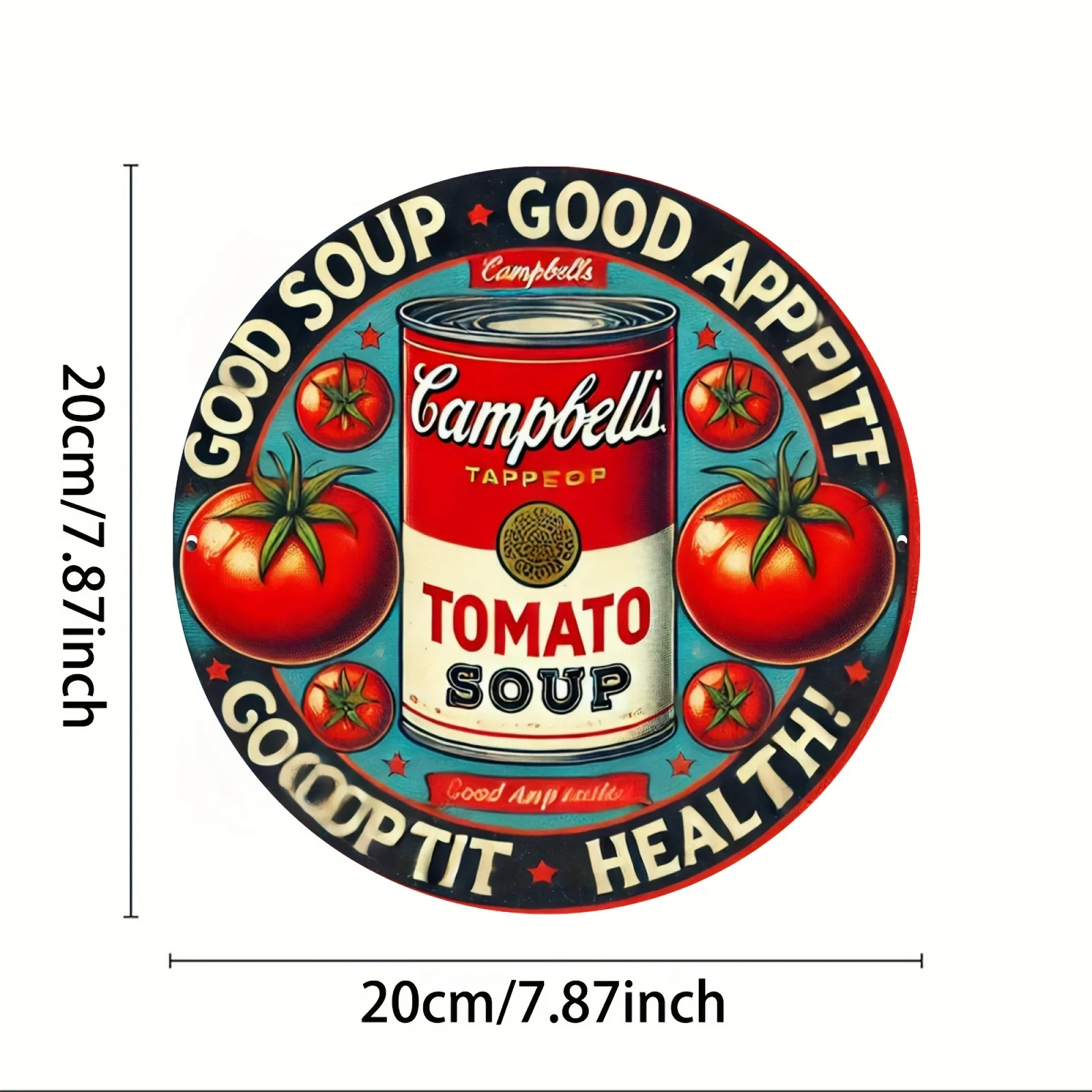 Vintage Campbell's Tomato Soup 8x8