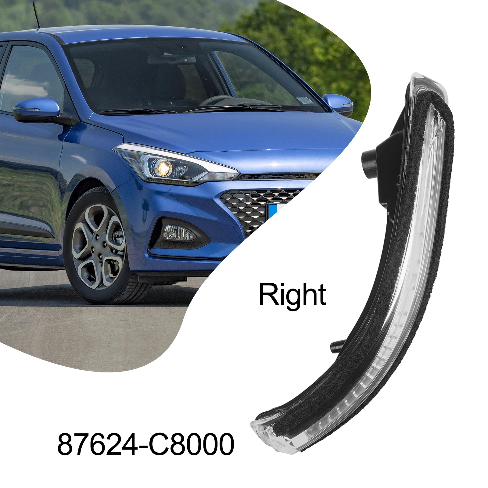 Car Light Indicator Light Lamp Car Accsesories for Led Plastic Right Side Signal Lamp Assemblies Wing Mirror  Car
