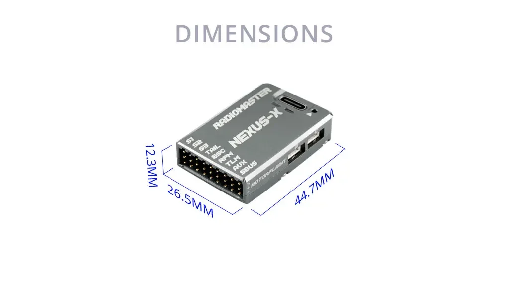 Nexus controlador de vôo de helicóptero embutido 128mb caixa preta ICM-42688-P giroscópio para rc 470 550 asa fixa helicóptero rotorflight