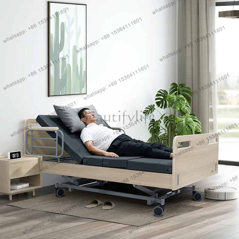 1m electric lift bed for the elderly is convenient for the elderly to get up for home use Multifunctional household electric bed