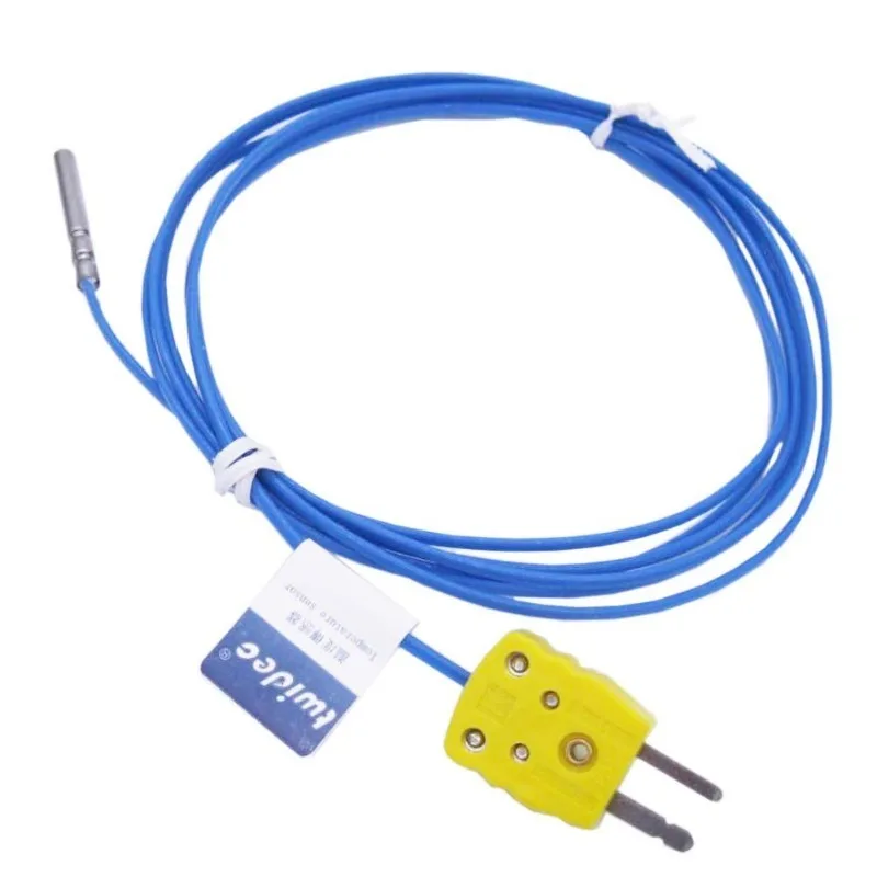 Waterproof K-Type Sensor Probes Metal HeadProbe for K-Type Probe Thermocouple Sensor & Meter Temperature Controller with Plug