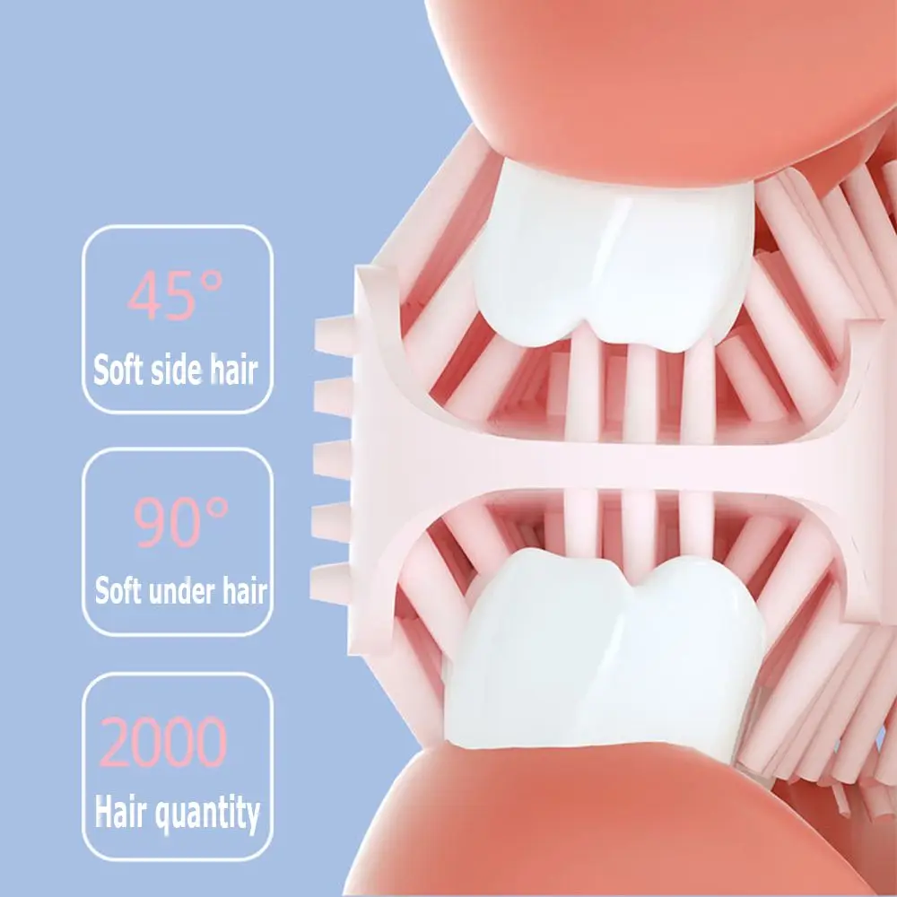 Teeth Cleaning 360 Degree Toddlers Dental Care Manual Toothbrush Claw Toothbrush Baby U-shaped Toothbrush Silicone Brush