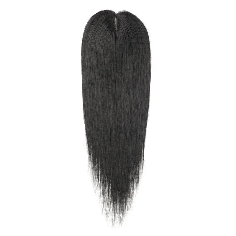 Women's braids, hair, double delivery needles, wig piece, all real hair on the top of the head, reissue piece, all hand-woven