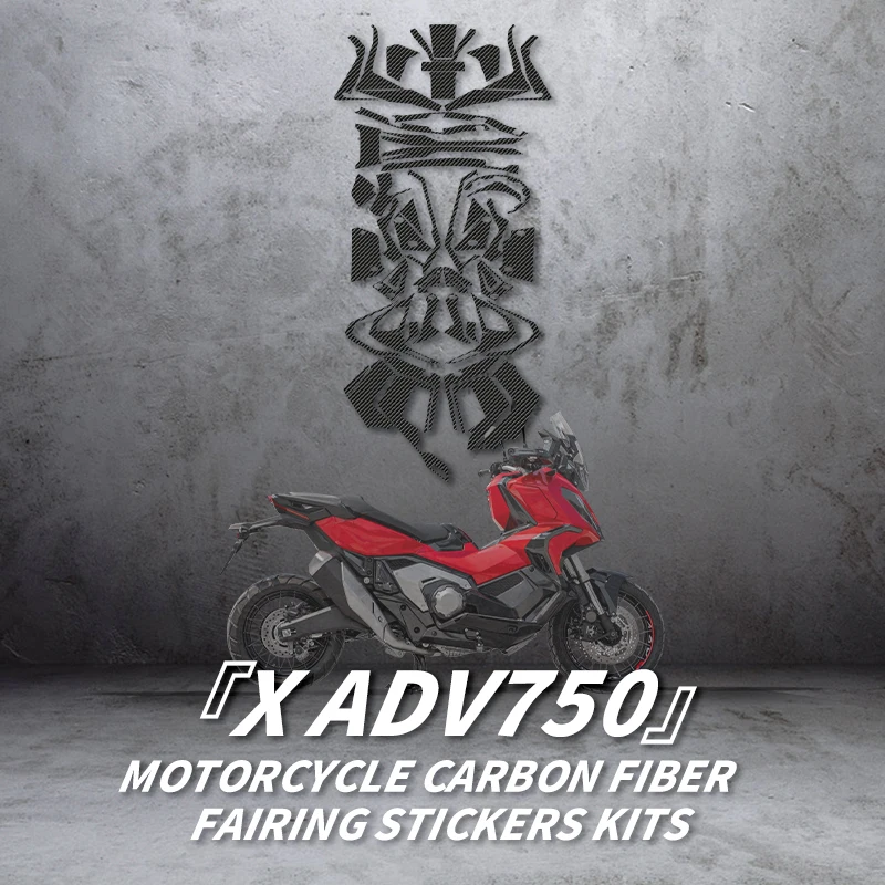 

Used For HONDA X ADV750 2021Years Motorcycle Carbon Fiber Decoration Protection Stickers Kits Of Bike Accessories Plastic Refit