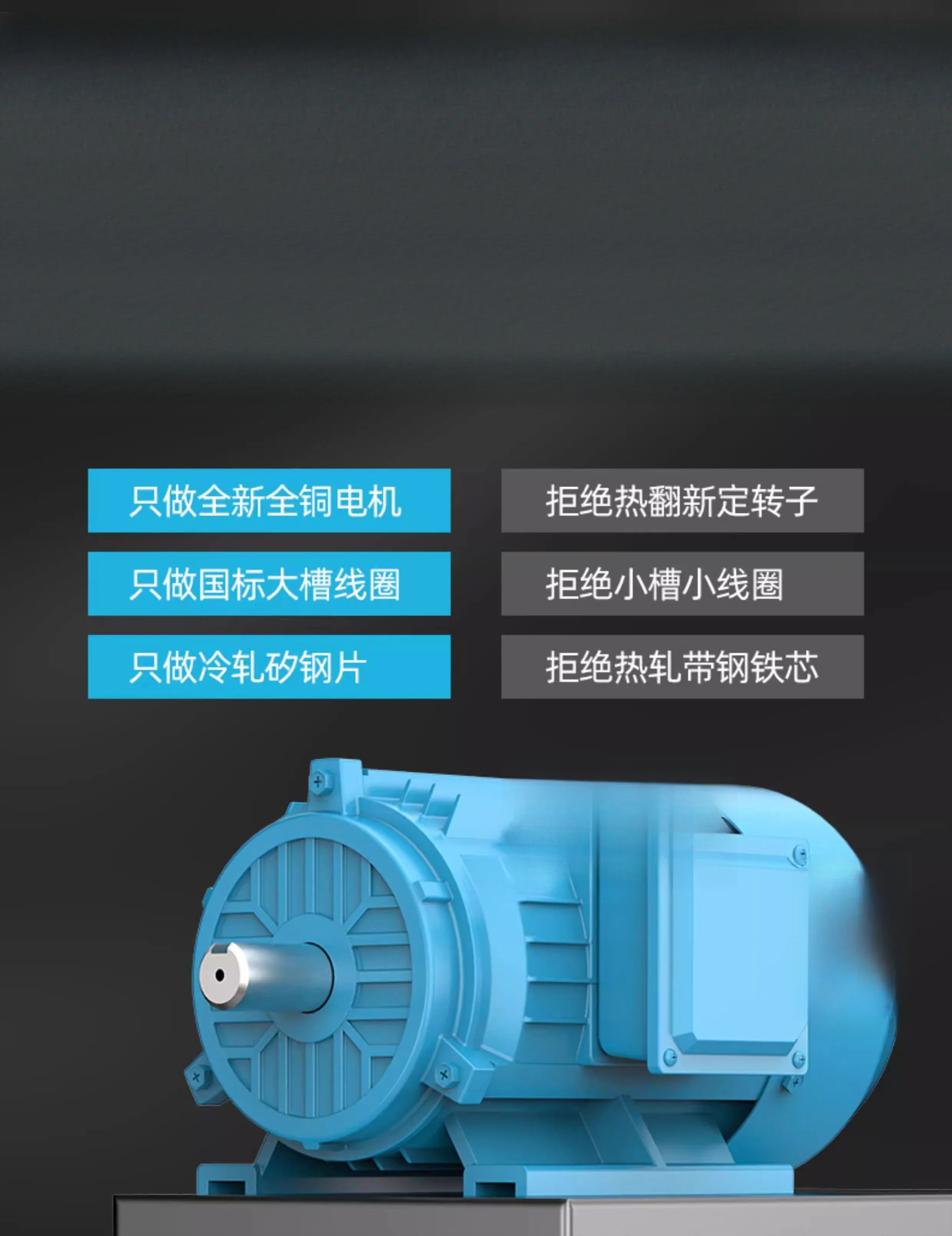 All copper motor Three phase motor 380V0.75/1.1/1.5/2 2/3/4/5.5/7 kW