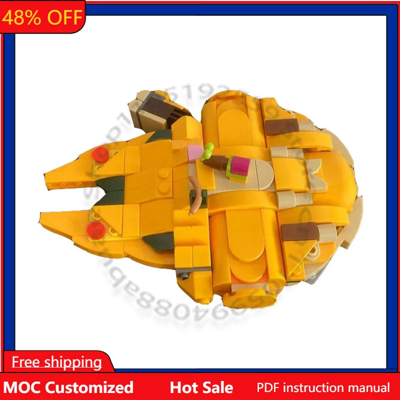 

209 деталей, Star Battle 43143, модульный конструктор Alt MOC, простая популярная детская модель, дизайн DIY, игрушка для мальчиков, подарок на Рождество