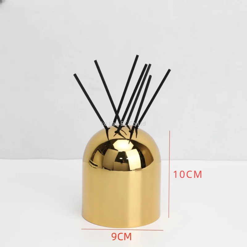 European Luxury Metal Aromatherapy Bottle Light Empty Bottle Living Room Wardrobe Ark Aromatherapy Diffuser Home Decoration Gift