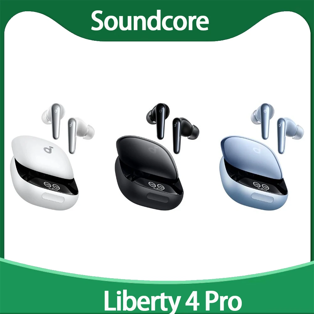 Soundcore Liberty 4 Pro TWS True Wireless Earbuds LDAC Hi-Res , Noise Cancelling Earbuds, A3954