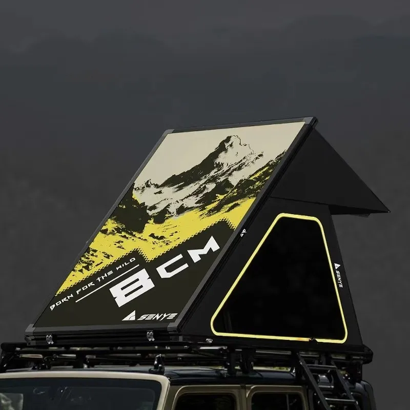 

！@Ultra-Thin 8CM Traveler SUV Tent Lightweight ICAR Waterproof Car Tent with Oxford Fabric Roof Tent for Cars