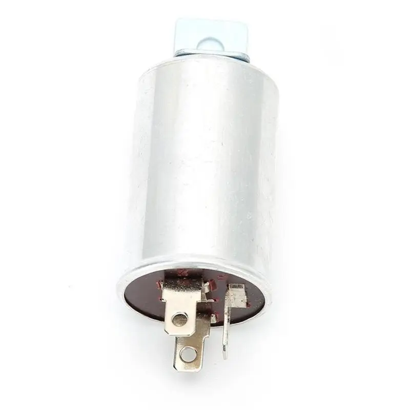 #64N Flasher Relay  ,For Fiat MG Austin FL5 Classic Car 12V 42W Watt 3 Pin Flasher Unit (aluminum)