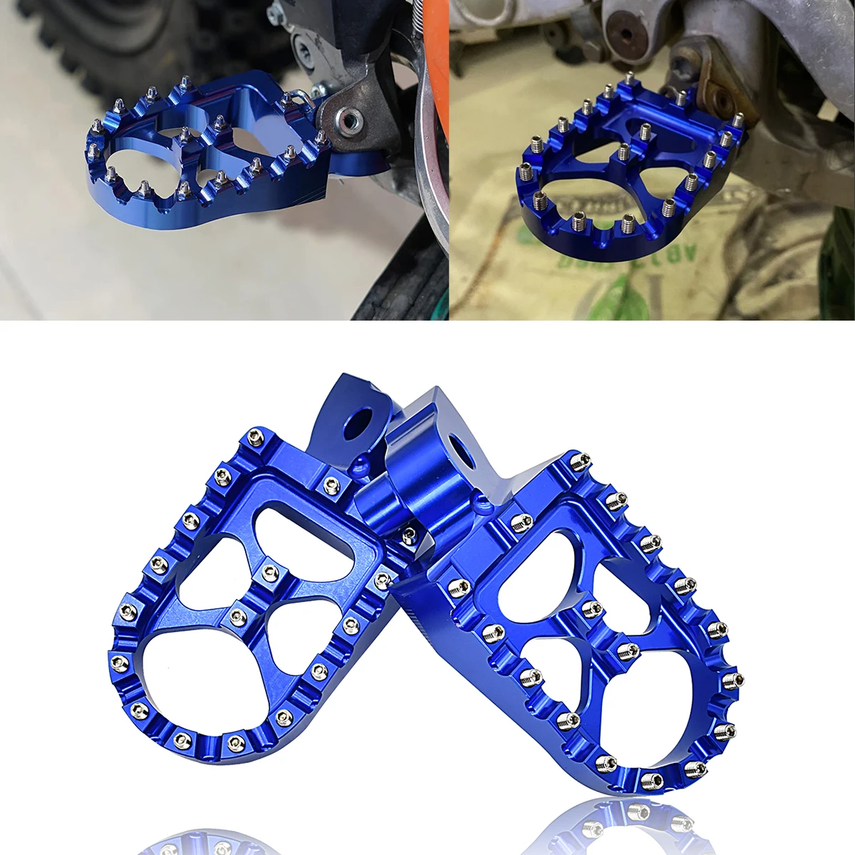 

Motorcycle FootRest Footpegs Foot Pegs Pedal For YAMAHA YZ 65 85 125 250 250F 450F 125X 250X 250FX 450FX WR 250F 450F 1997-2023