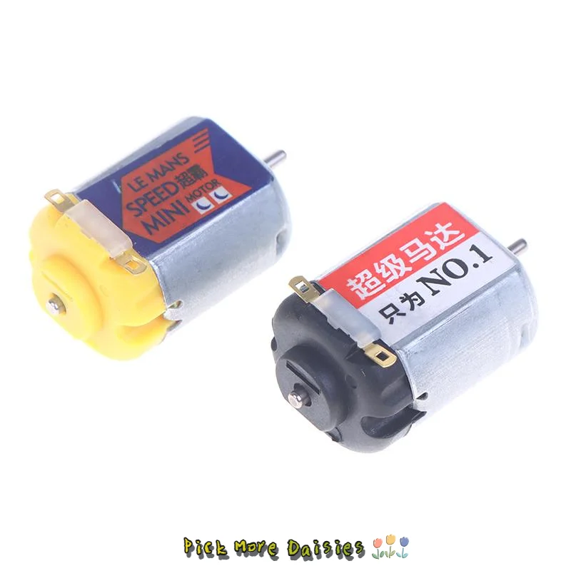 DC 3-8.4V 45000 tr/min Mini 130 moteur à balais de carbone F-130 Micro moteur magnétique puissant à grande vitesse pour Mini modèle de voiture de course 4WD jouet