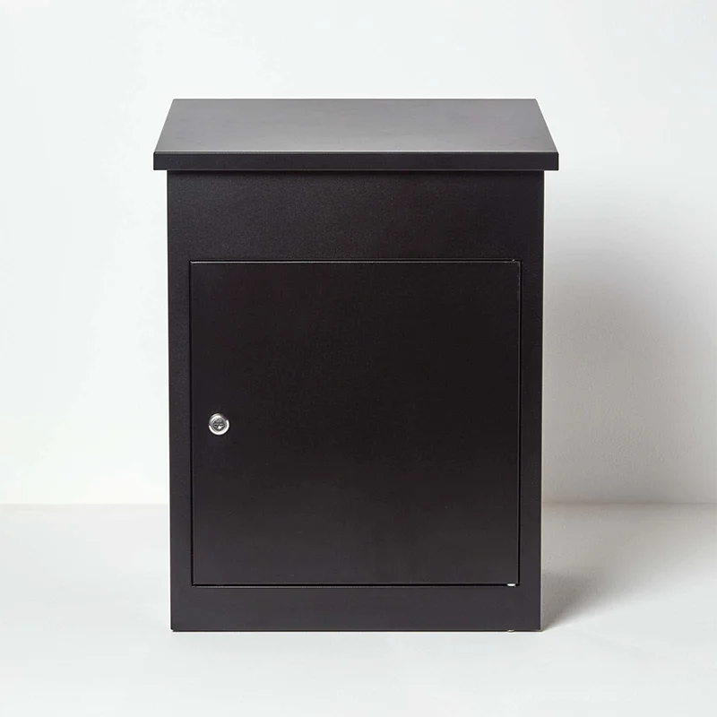 

Popular Customized Delivery Box Galvanized Steel Outdoor Metal Parcel Drop Box With Digital Smart Lock For Mail