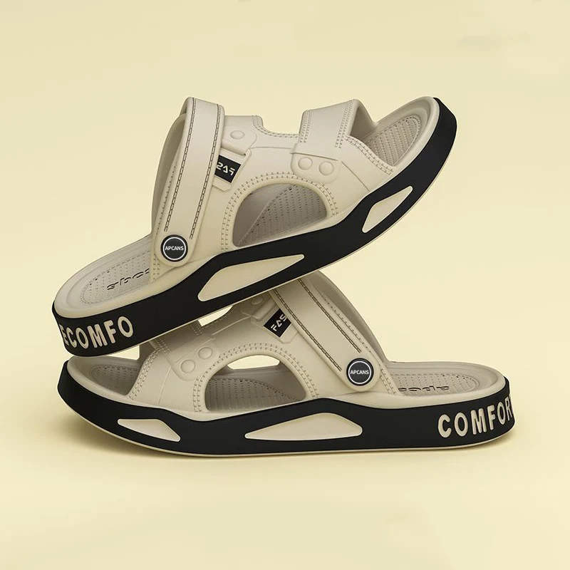 Herren-Hausschuhe für den Sommer, Outdoor-Strandsandalen für Paare, EVA, weiche, dickbesohlte Indoor-Hausschuhe, modische, rutschfeste Badezimmer-Hausschuhe – Detail 7