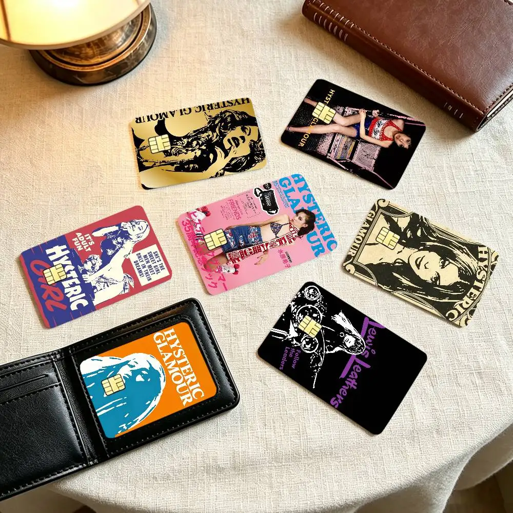 H-HystericS Glamour BRAND Creative  Credit Card HD Stickers Small Chip Waterproof Sticker Game Card Decal Gift