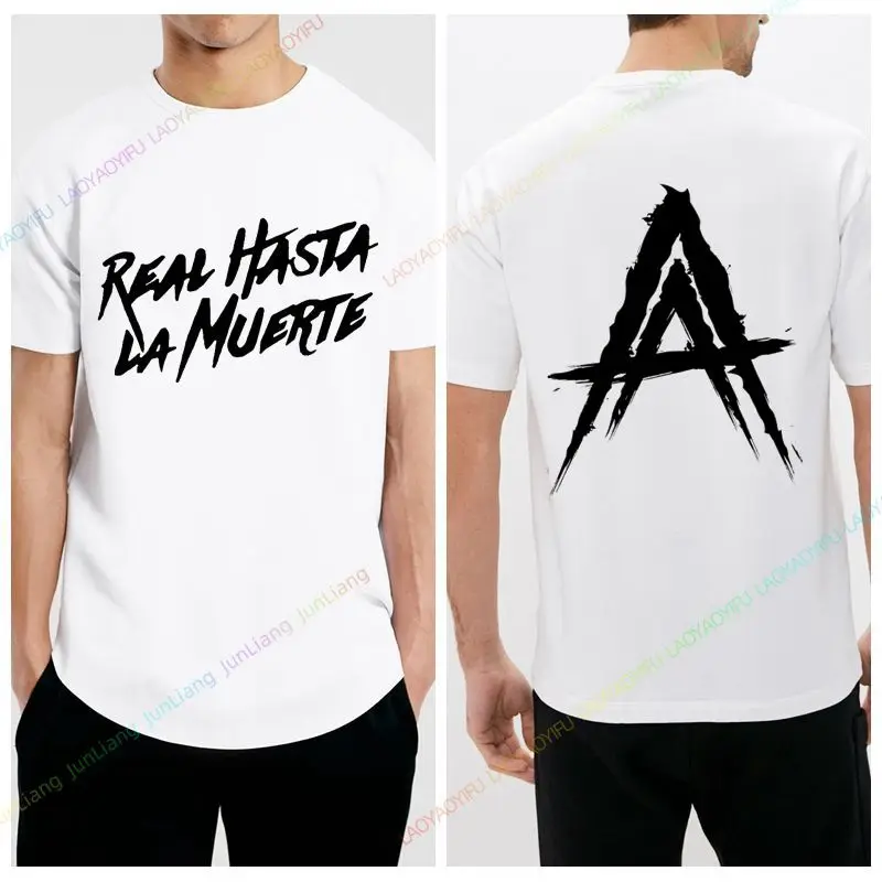 

Male and Female Cool Rap Hip-hop Artist Anuel AA T-shirt Oversized Short T-shirt Trend Street 100% Cotton Clothes Top