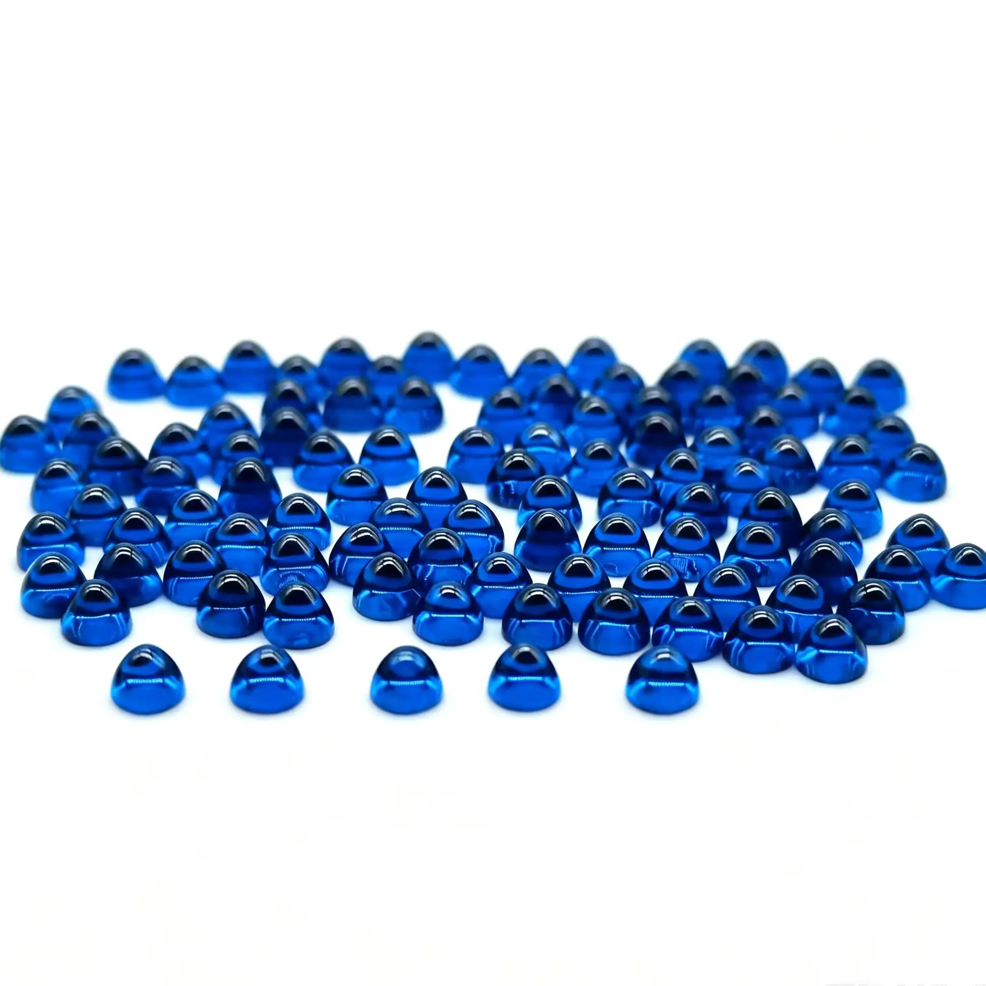 Blue Synthetic Sapphire Watch Crown Cabochon Stone Replacement for Cartier Ballon Bleu Tank Santos Watch Repair Parts
