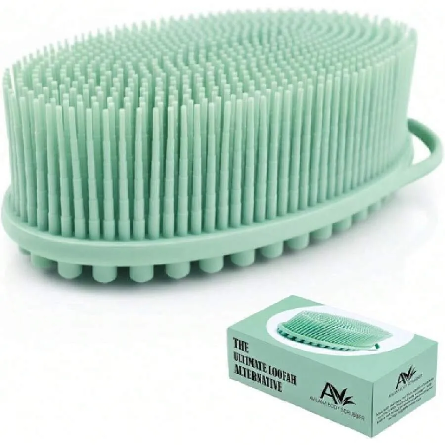 

【New style】Silicone Bodcrubber For Shower - Gentle Exfoliating Back Scrubber With Soft Bristles - Premium Dual Sided Bath Brush