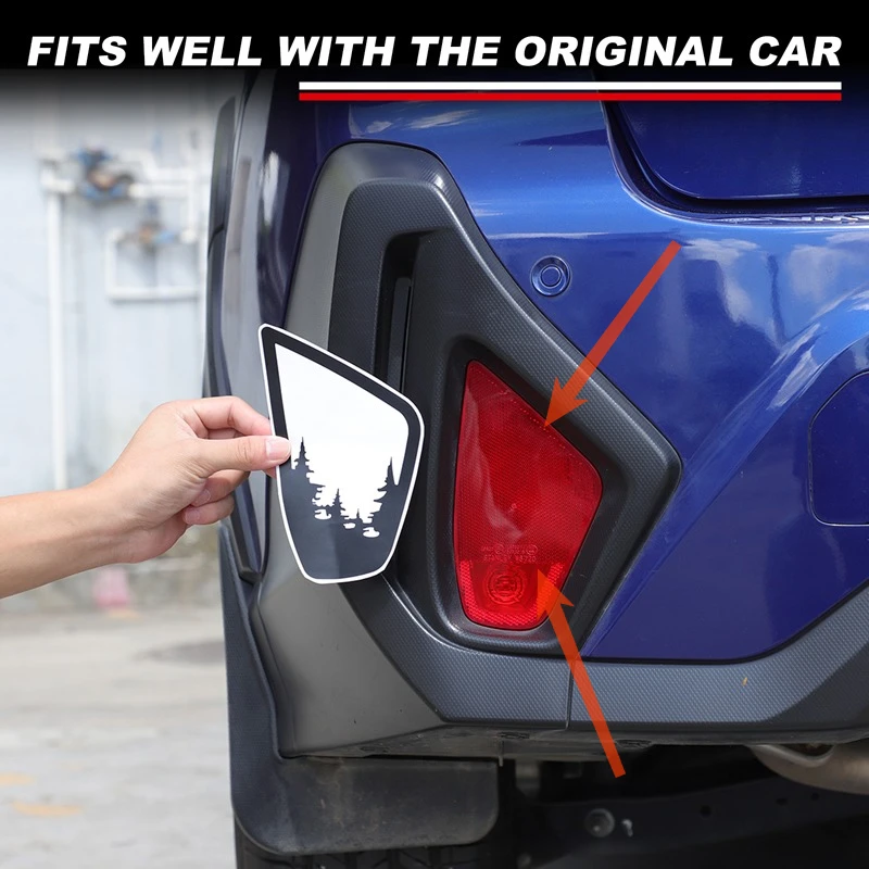 

For Subaru Leopard 2024 2025 Rear fog lights sticker Decoration Easy Sticker car Exterior Accessories