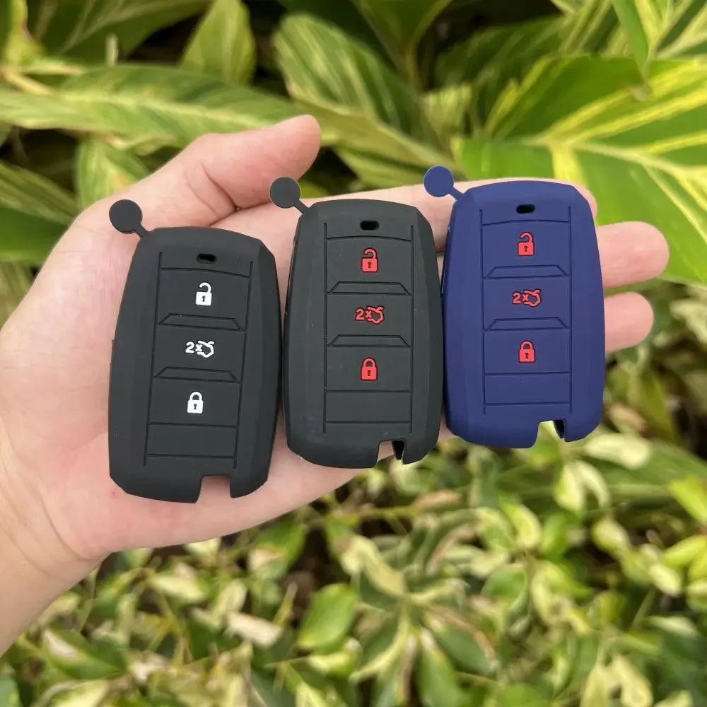 3 Buttons Silicone Key Cover Case Rubber Skin Shell Protector for Changan CS15 EADO Raeton CS35 CS55 CS75 Keychain Accessories