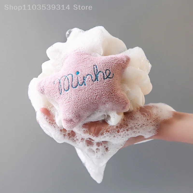 

Soft Sponge Bath Ball Shower Rub Bath Shower Wash Body Pot Sponge Scrubber Star Shape Healthy Massage Brush