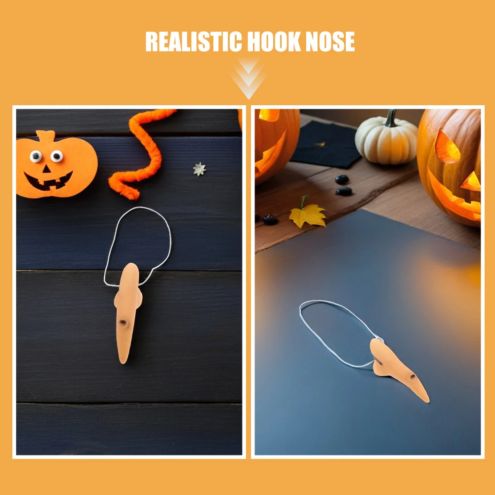 10-teiliges Hexen-Nasen-Set, realistische lange Nase, Prothetik für Halloween, Cosplay, Party, Terrifier, Kostümzubehör, wiederverwendbar
