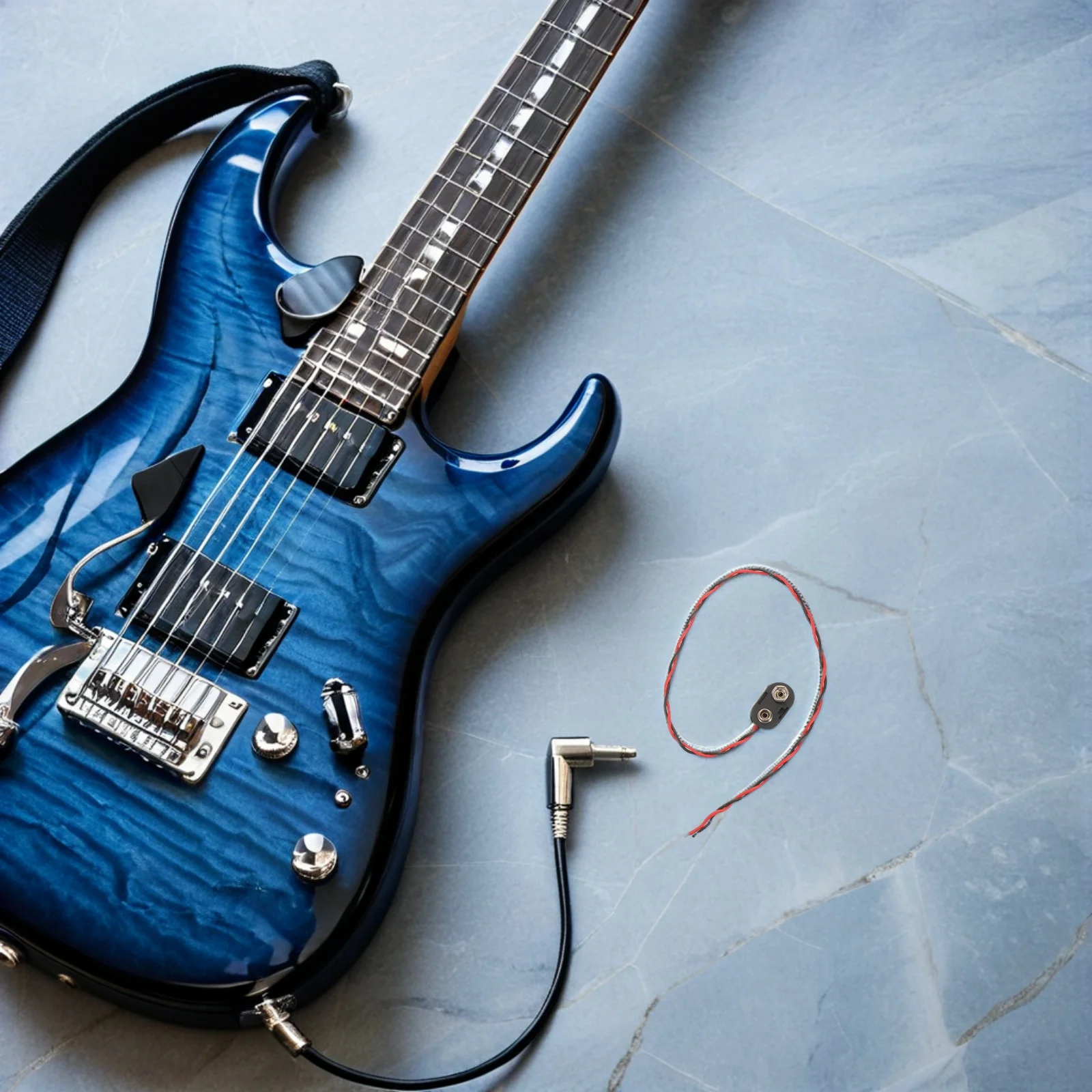 

8pcs 9V Wire Connector I-Type 300Mm For Pickup Box Diy Electronics Hard Buckle Plastic Housing Stable Power