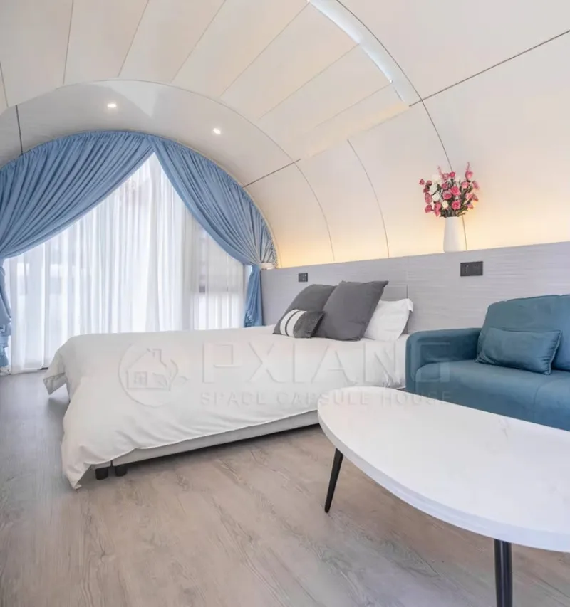 Projetado villa ao ar livre de contêiner de transporte doméstico móvel totalmente mobiliário para viagens em casa móvel ou uso hospitalar