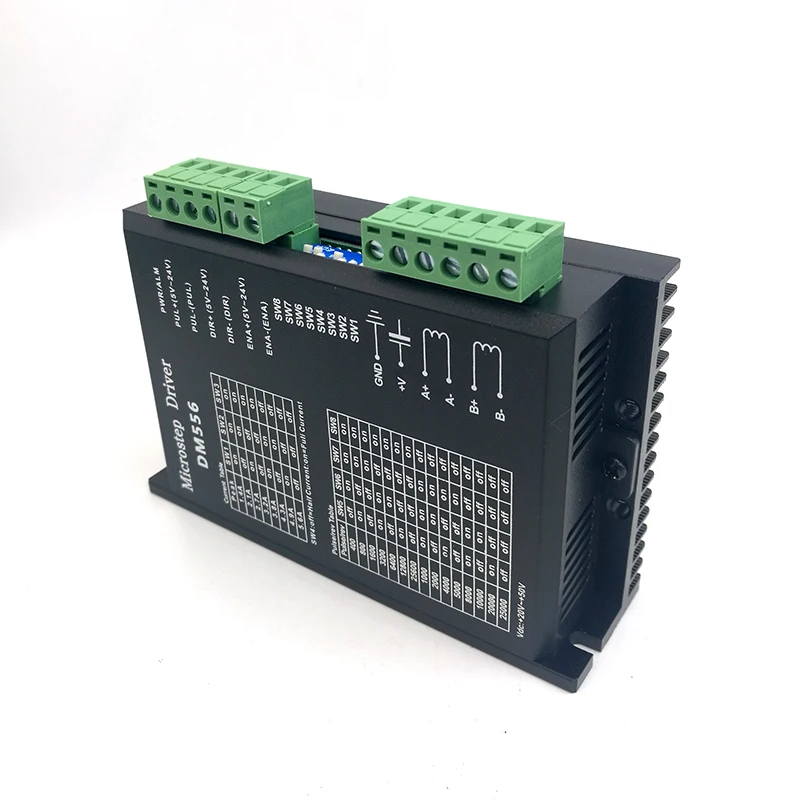 For 57 86 stepper motor NEMA23 NEMA34 Stepper Motor Controller DM556 Digital Stepper motor driver 2 phase 5.6A