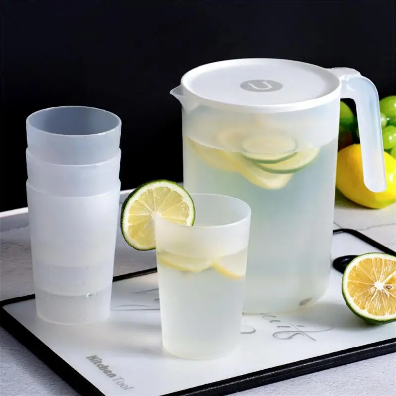 2000/2500ml Large Capacity Cold Kettle Simple Household Plastic Transparent Kettle Pitcher Heat Resistant Cold Water Jug Teapot