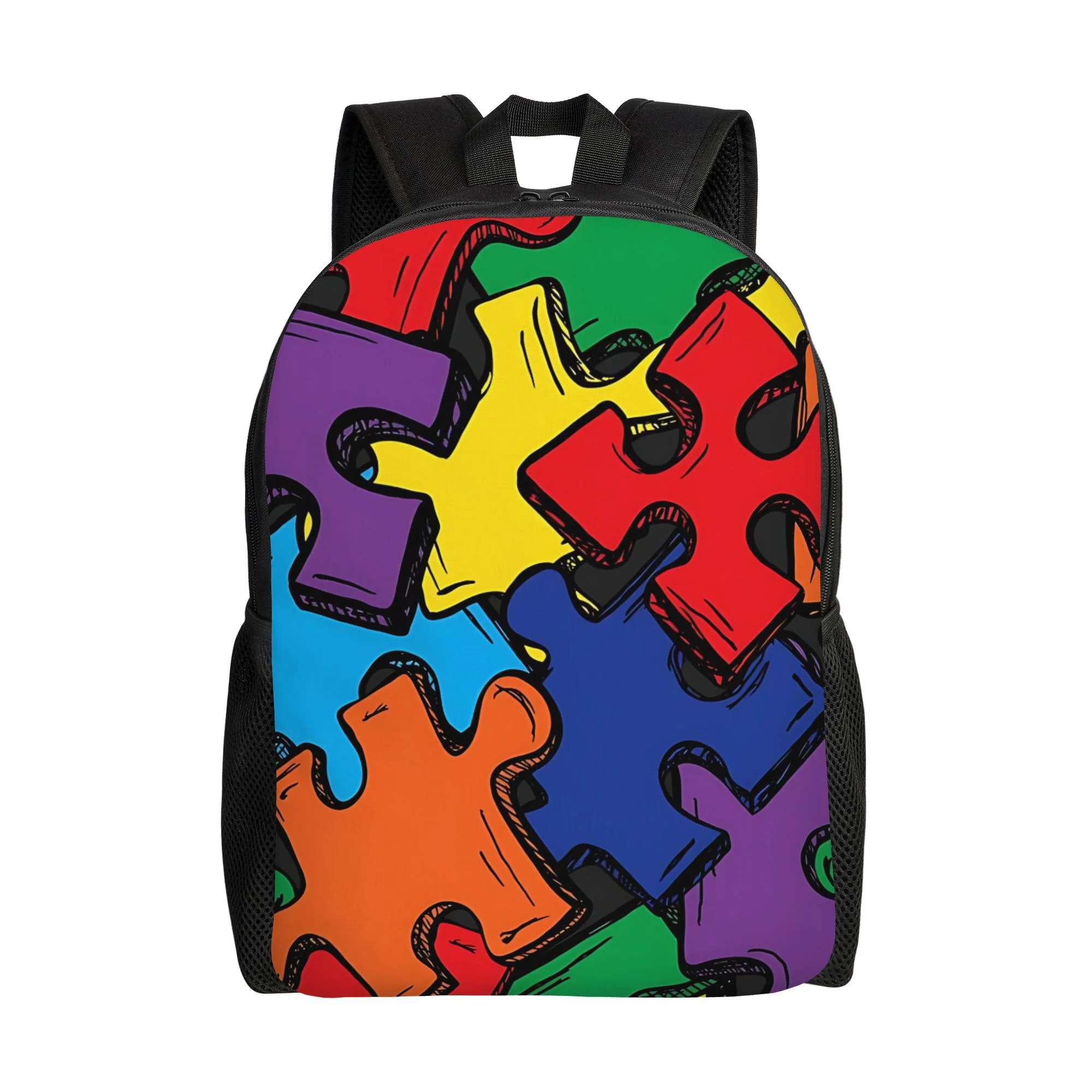 1 back-to-school first day of school puzzle building block backpack, suitable for office workers, the perfect choice