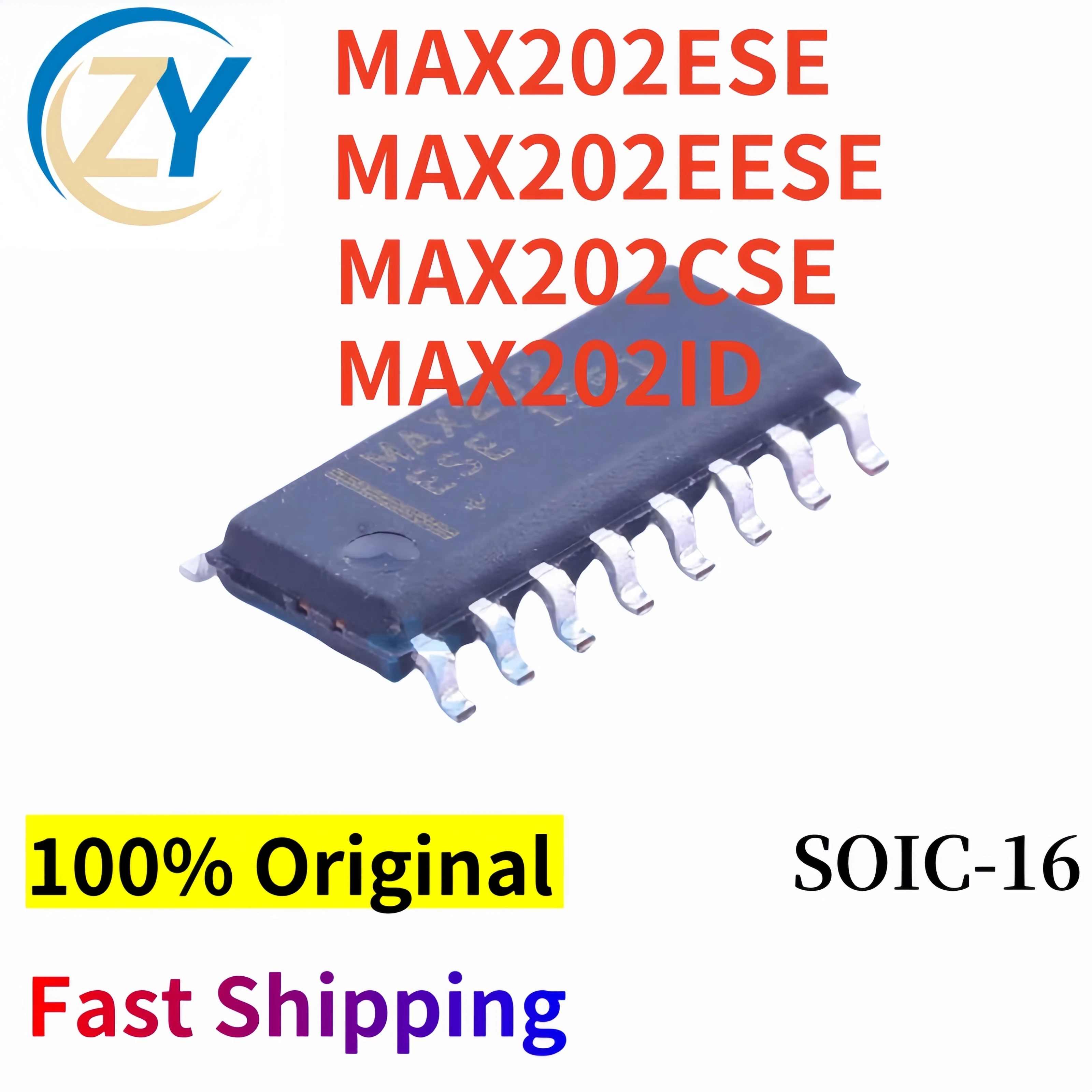 

(2pcs) MAX202 MAX202ESE+T Interface ICs MAX202EESE MAX202CSE SOIC-16 MAX202ID 100% Original & In Stock