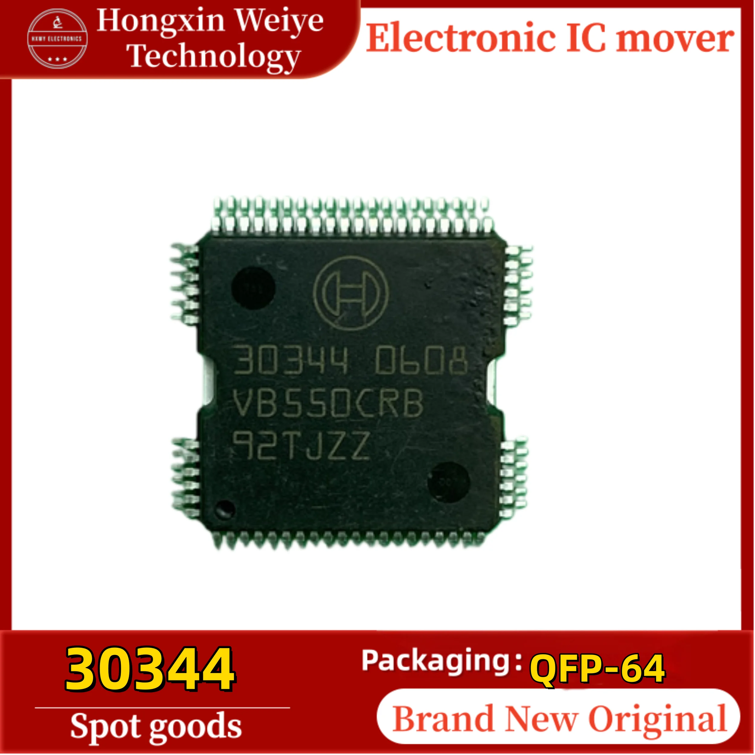 

5/20 PCS 30344 QFP-64 Automotive IC Fuel Injector Driver Chip ECU Repair IC Brand New In Stock