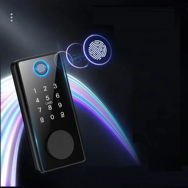 Imagem -02 - Tuya App-intelligent Digital Door Lock Keyless Entry Porta da Frente Bluetooth Controle Remoto Impressão Digital Senha