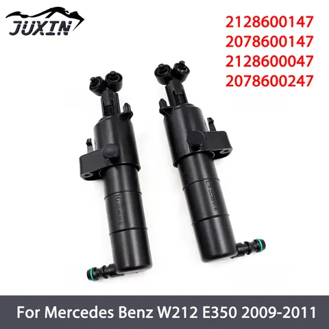 헤드라이트 와셔 깍지 블랙, 메르세데스 벤츠 W212, E300, E350, E500, E63, AMG 09-11, 2128600147 2128600047