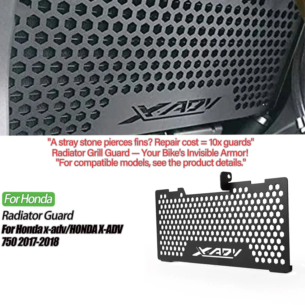 

Motorcycle Radiator Grille Guard Cover Protector Tank Mesh Covers For Honda X-ADV 750 XADV750 2018 2017 XADV Accessories x adv