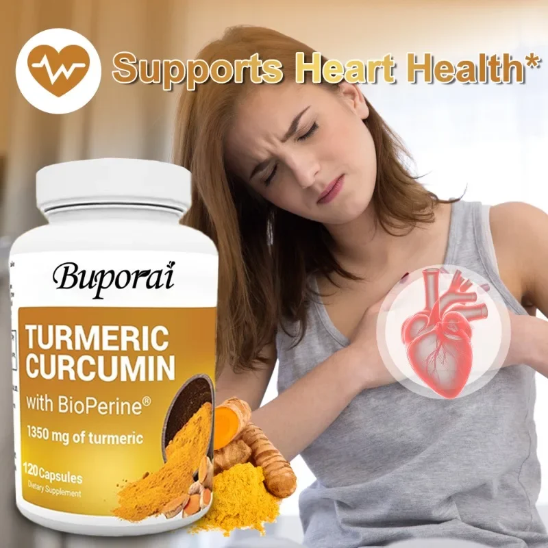 

Turmeric Curcumin Supplement with Black Pepper - Reduce Joint Inflammation, Helps Promote Joint Health, and Boost Energy Levels