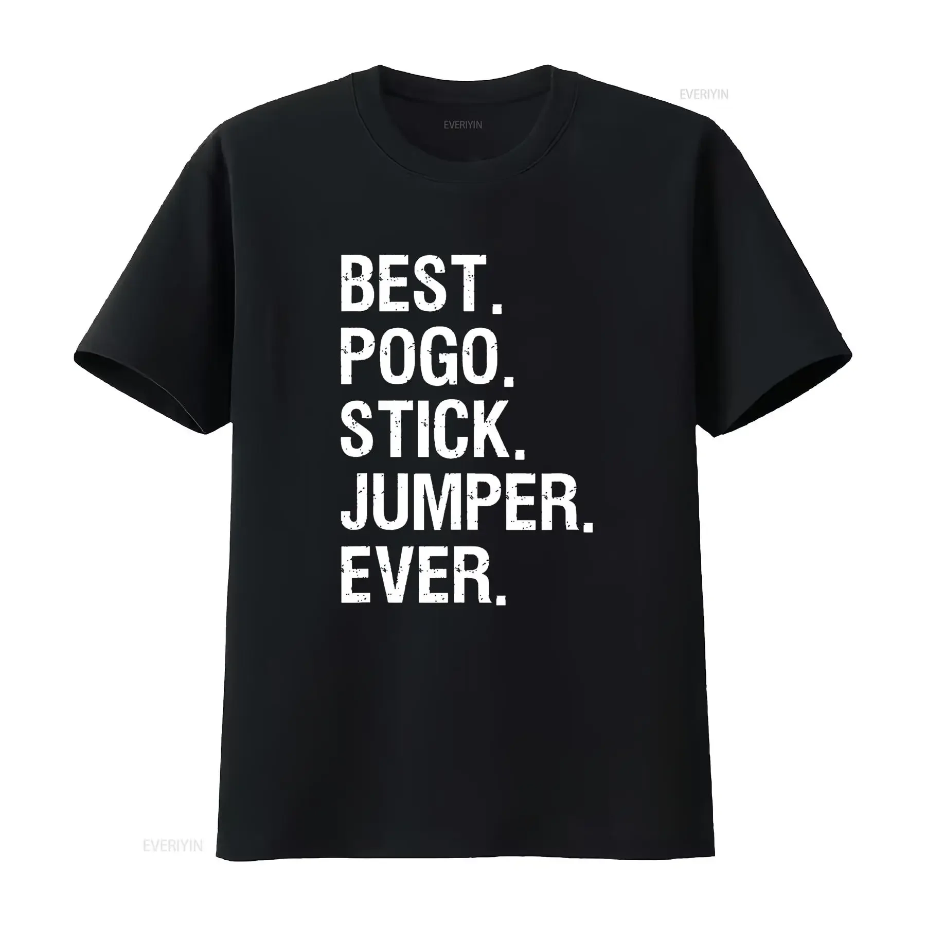 Pogo Stick T-Shirt, lustiger Pullover, springend, bestes Vintage-gewaschenes Unisex-Top für den täglichen Gebrauch, gestreckt, bequeme Streetwear