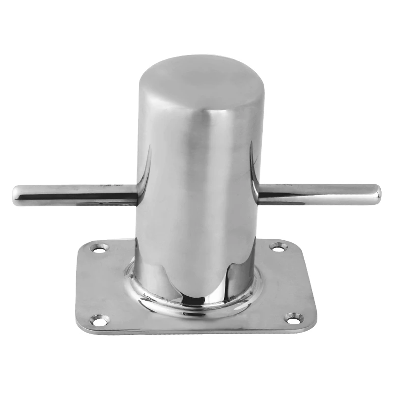 AndyMarine 316 Stainless Steel Single Mooring Bitt Heavy Duty Bollard Cleat Marine Hardware Accessories