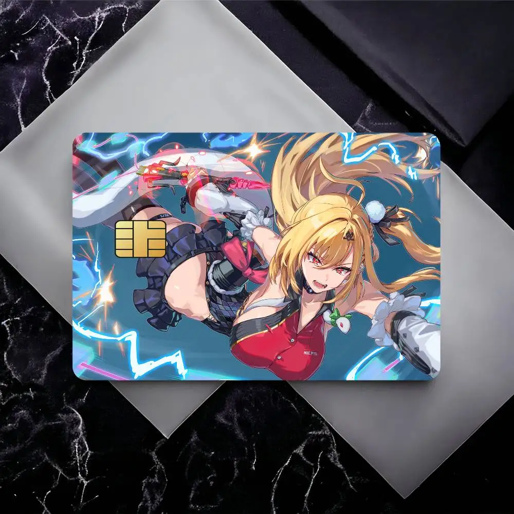 Zenless Zone Zero Cissia Film Skin Card Sticker For Bank Bus Metro Credit Debit Card Waterproof