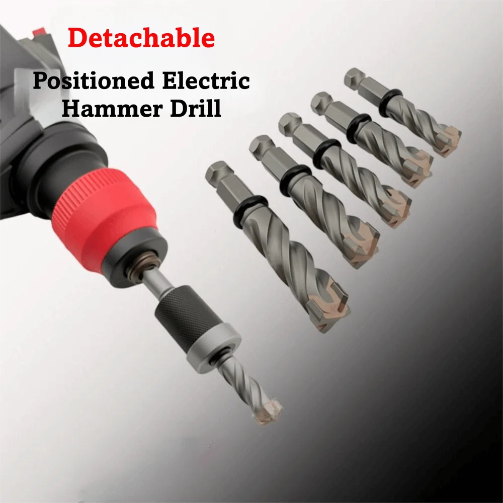 

Сверло для перфоратора с отсоединяемым ограничителем глубины, разборное сверло для бетона, кирпича и каменной кладки, точное регулирование глубины