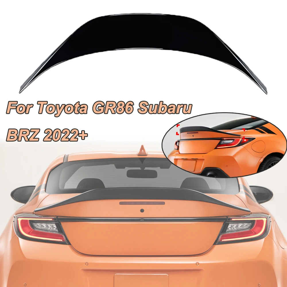 

For Toyota GR86 Subaru BRZ 2022+ Rear Tail Wing Spoiler Lip Fixed Wing Car Body Kit Modification High Quality Glossy Black