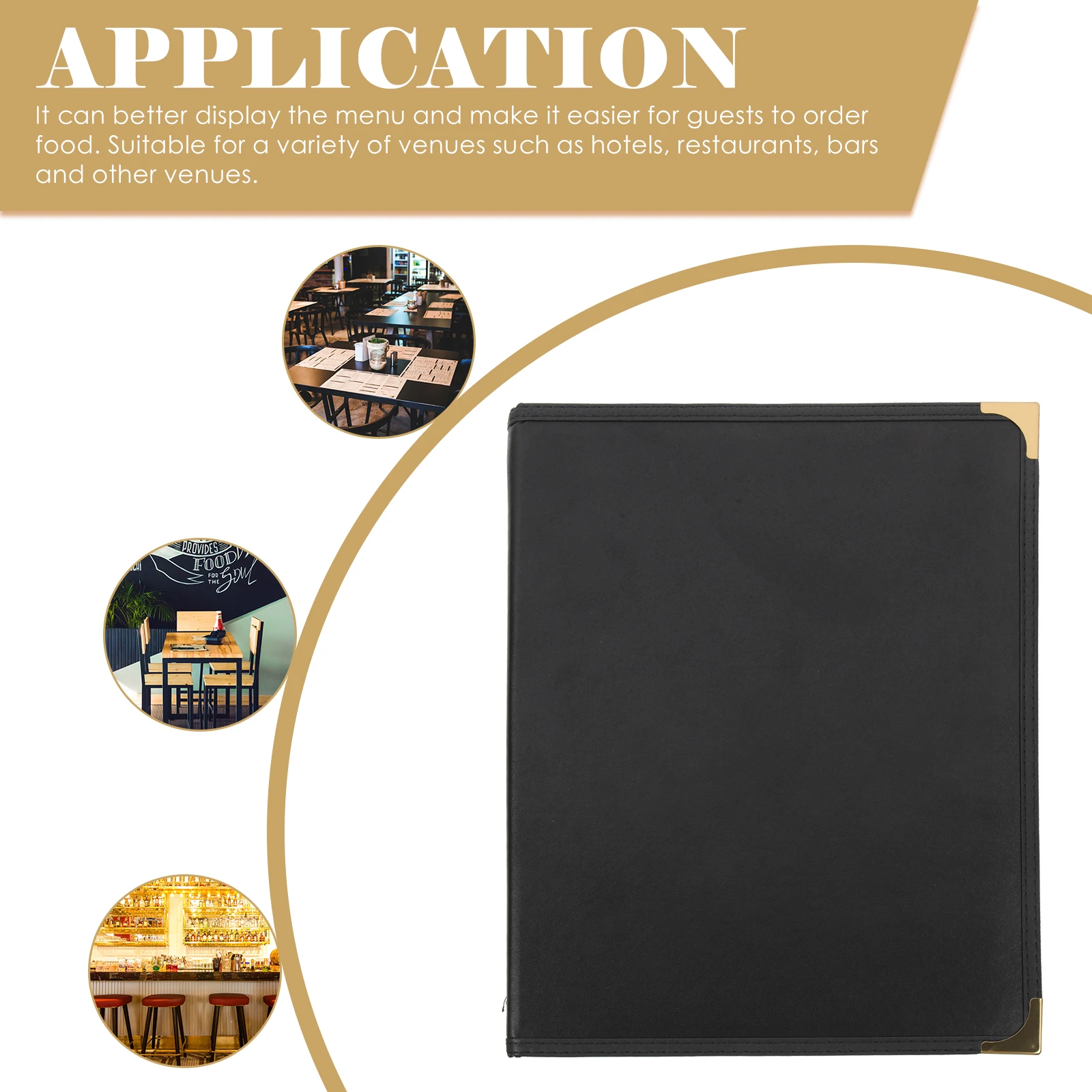 Menu Cover Transparent PVC High Grade Protective Menu Holder for Restaurant Cafe Bar Hotel Restaurant Supply Recipe Holder