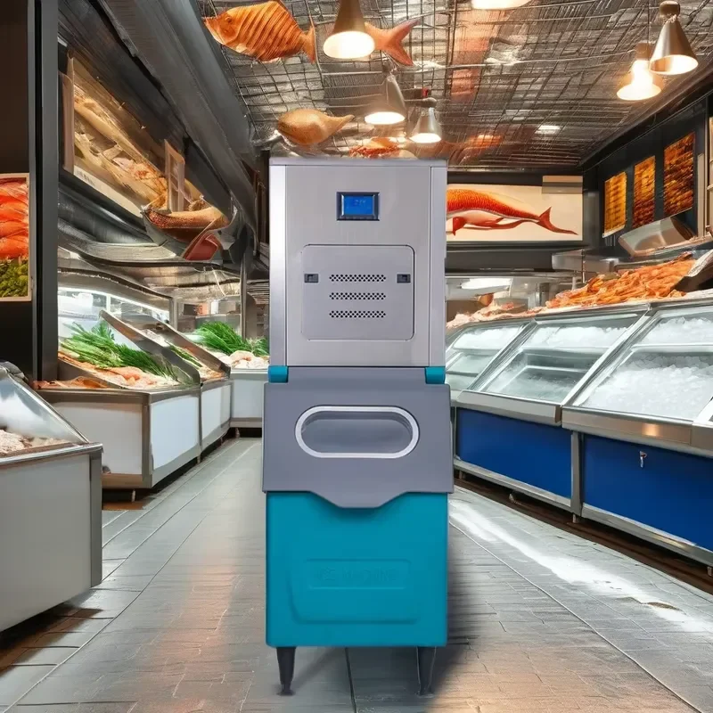 Big Capacity Nugget Ice Machine for Commercial Use 1450W 400KG/Day Industrial Ice Maker Machine