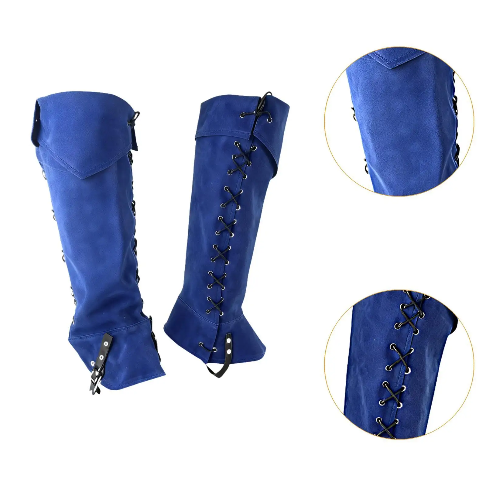 中世の海賊ブーツカバー、ハイキングや演劇の衣装用ゲイター