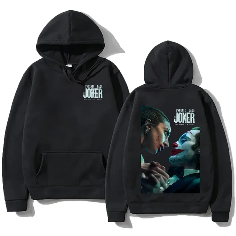 Autumn 2024 New Clothing Joker Folie A Two Movie Graphic Printing Hoodies Dark Style High Street Sweatshirts Women men Pulover