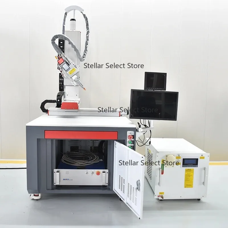 Hote Sales 1kw 2kw 3kw 3 Axis Platform Automatic Battery Terminal  Fiber Laser Welding Machine for Lifepo4 Battery