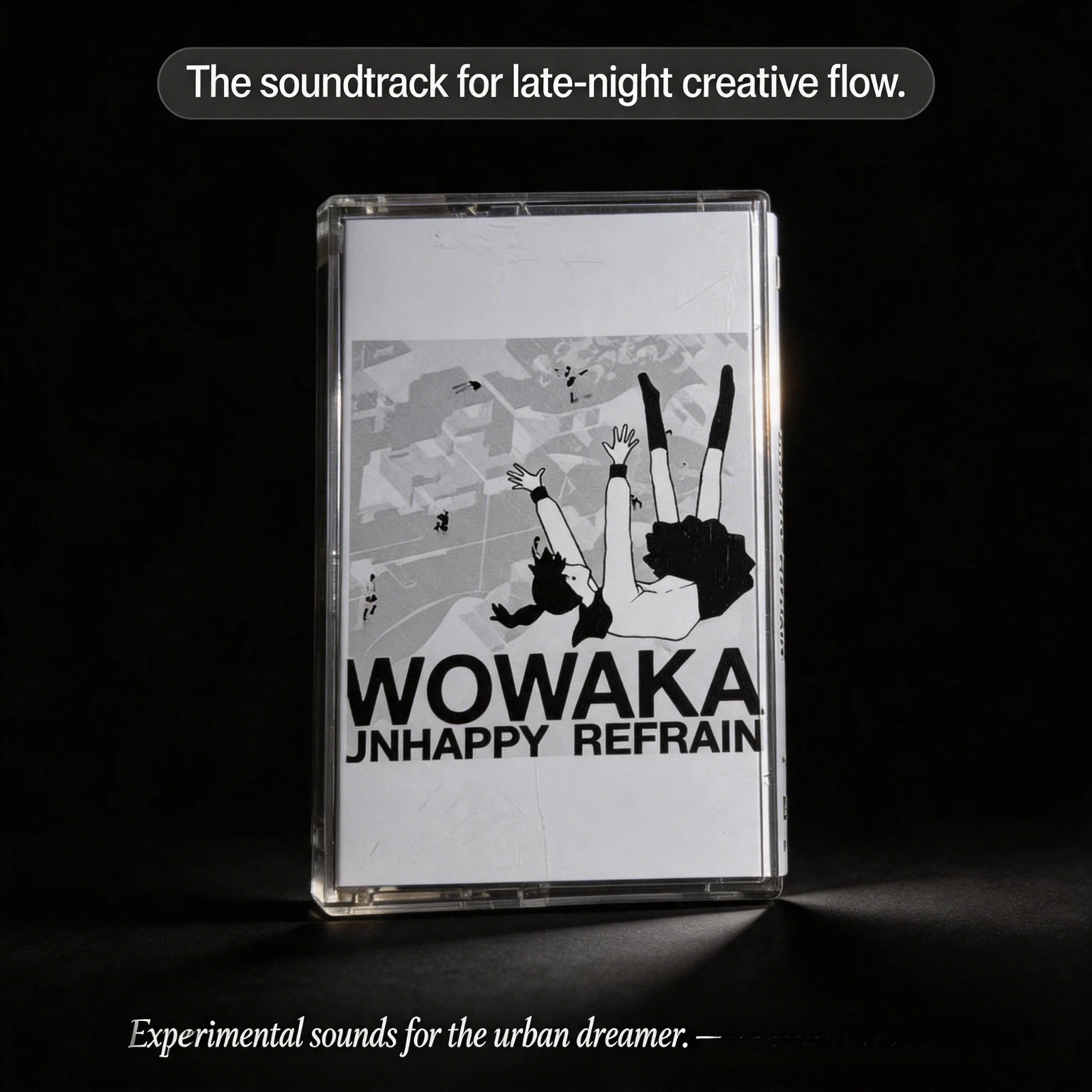 

Wowaka Unhappy Refrain Cassette Tape with Album Art Cover Retro Music Tape Collectible Gift for Fans